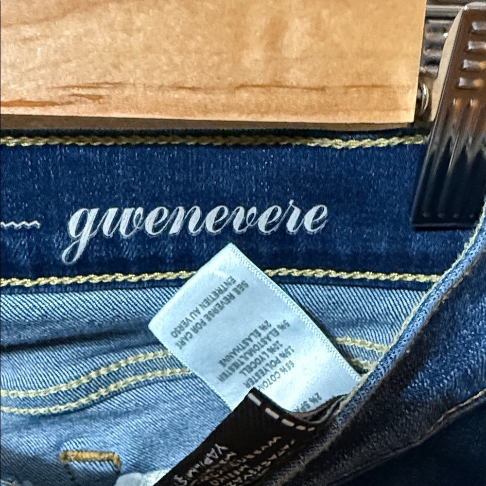 7 For All Mankind Dark Blue Denim Jeans - Picture 3 of 7